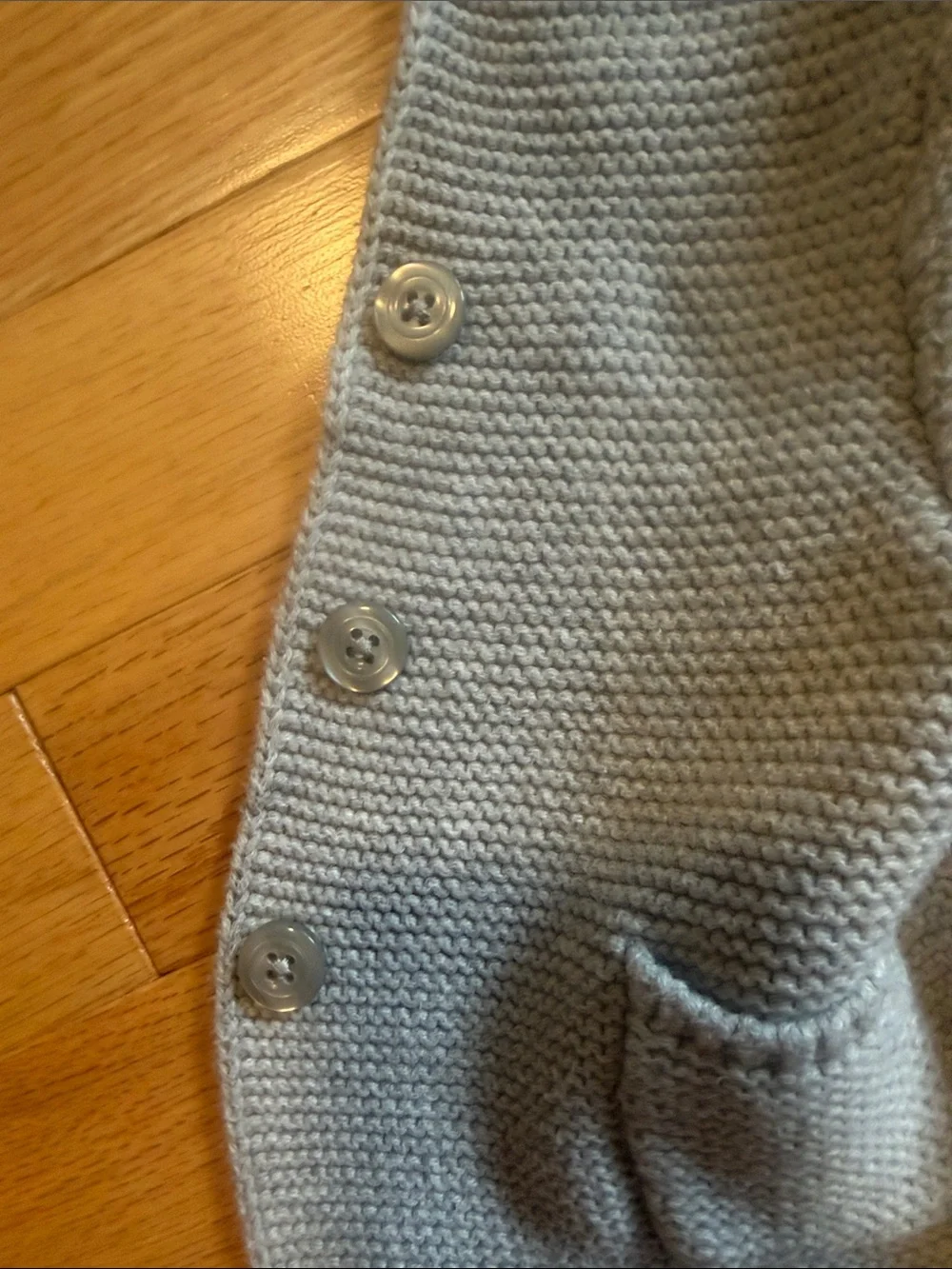 Cozy Light Gray Baby Knit Hooded Cardigan with Ears